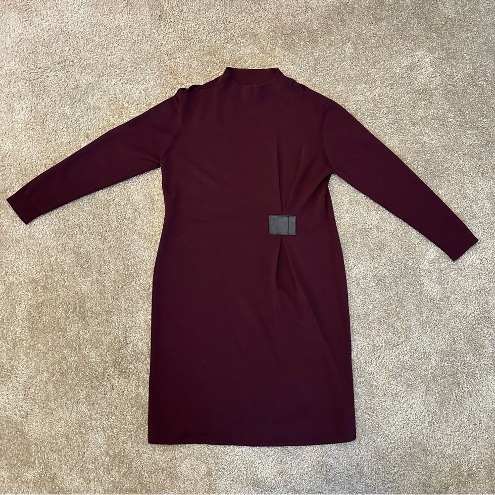 Lafayette 148 Long Sleeve Wool Dress